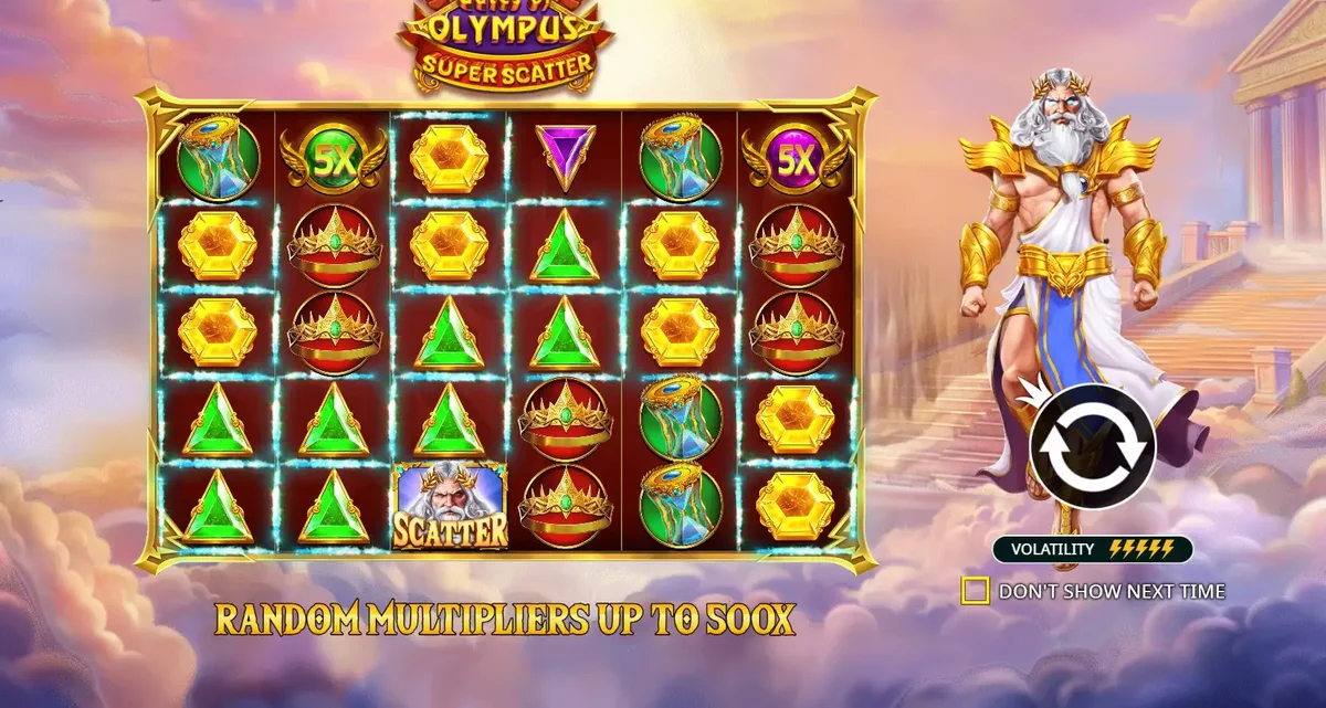 Gates of Olympus Super Scatter — Hauptbildschirm